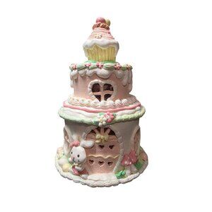 10" Valerie Parr Hill Easter Cupcake Glitter House Cottage